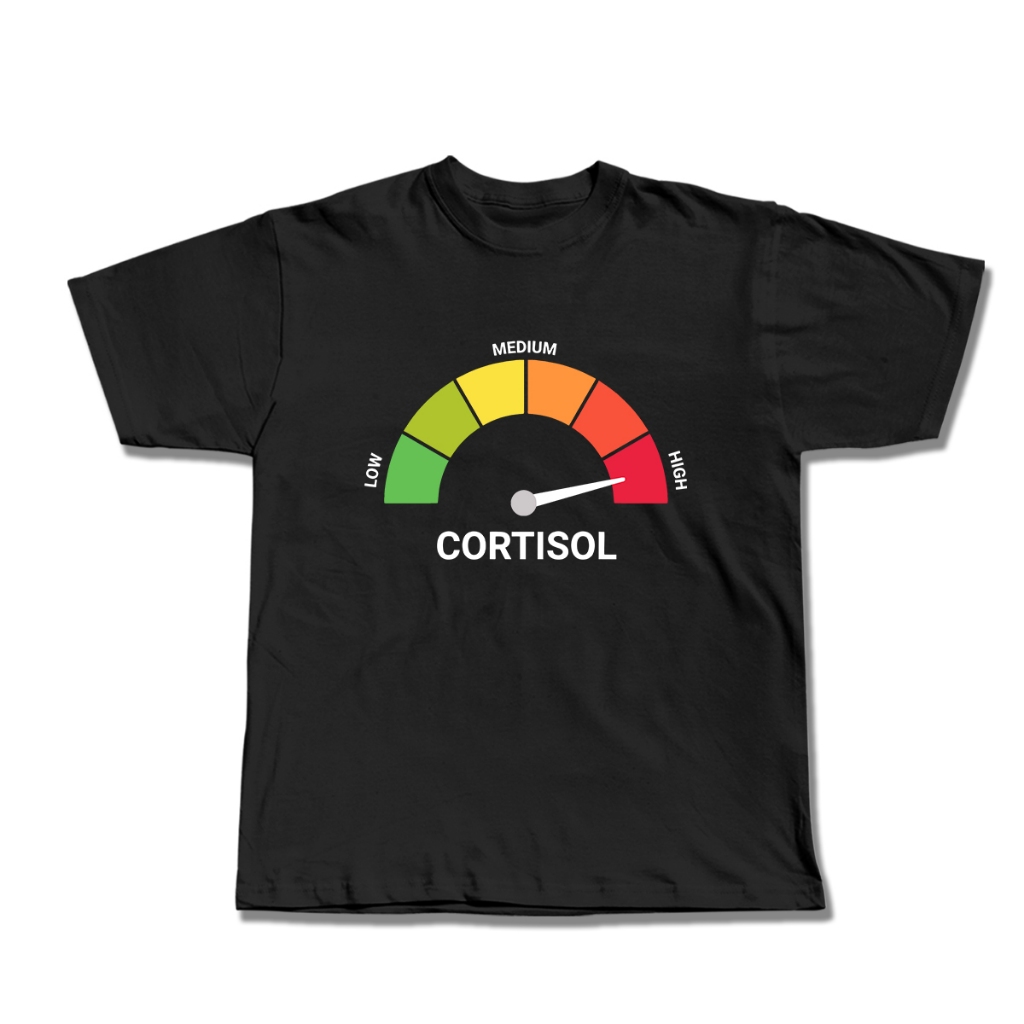 เสื้อยืด High Cortsol Levels Meme Viral - Cotton Combed 24s