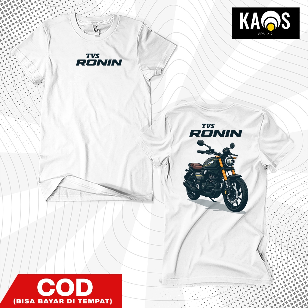 เสื้อยืดรถจักรยานยนต์ TVS Ronin 225 Modern Retro Premium Distro