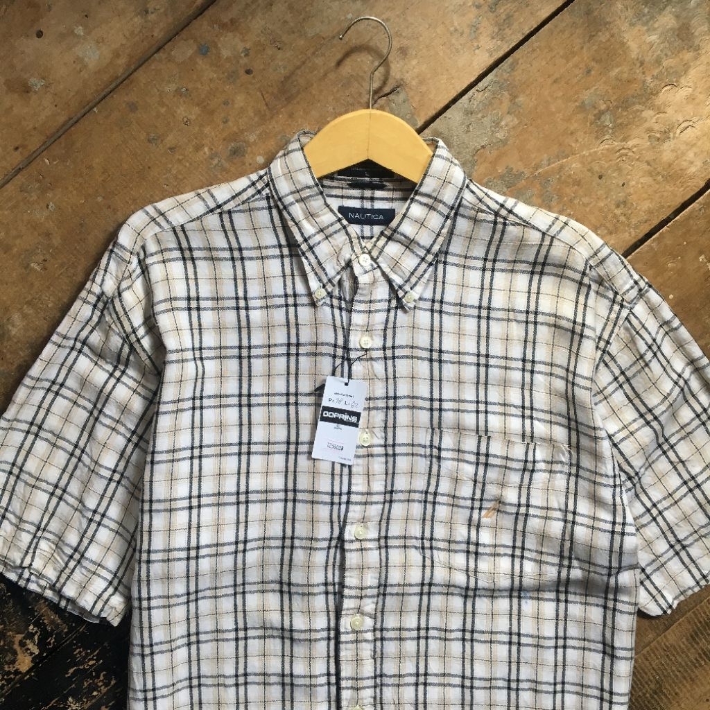 KEMEJA เสื้อเชิ้ตผ้าลินิน N4U-TllCA ไซส์ fit XXL มือสองของแท้