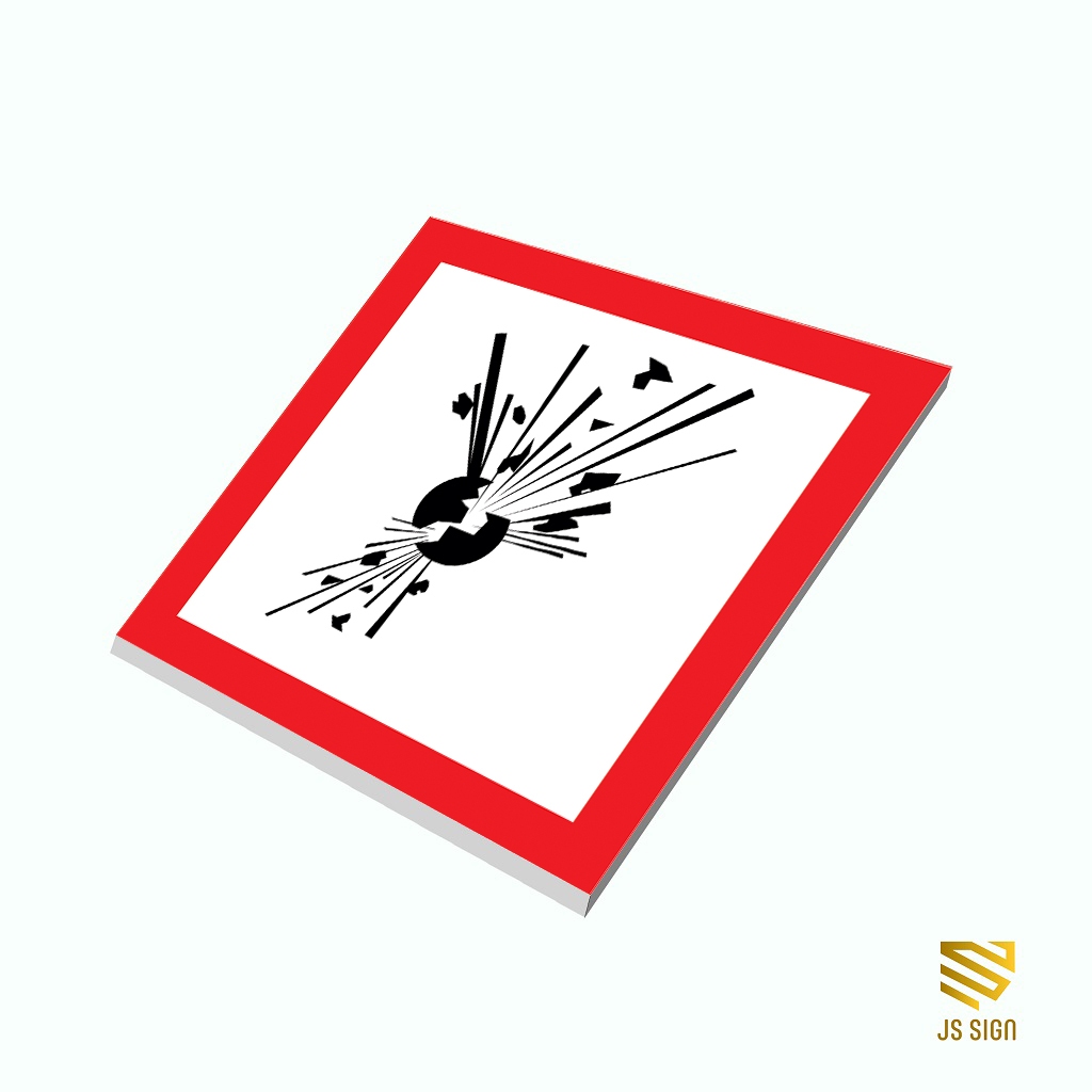 SAFETYSIGN K3 SYMBOL MATERIAL B3 - รับผิดชอบได้ง่าย + จาน 3 มม.