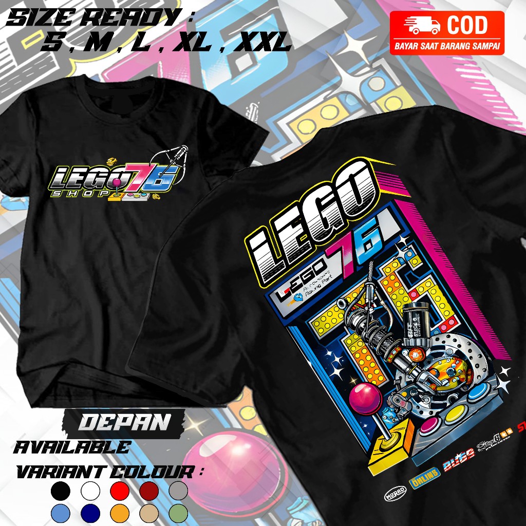 สตาร์ไลท์คูส-----เสื้อยืด เสื้อยืด LEGO76 SHOP RACING THAILAND DRAG RACE AUTOMOTIVE COMBED24S