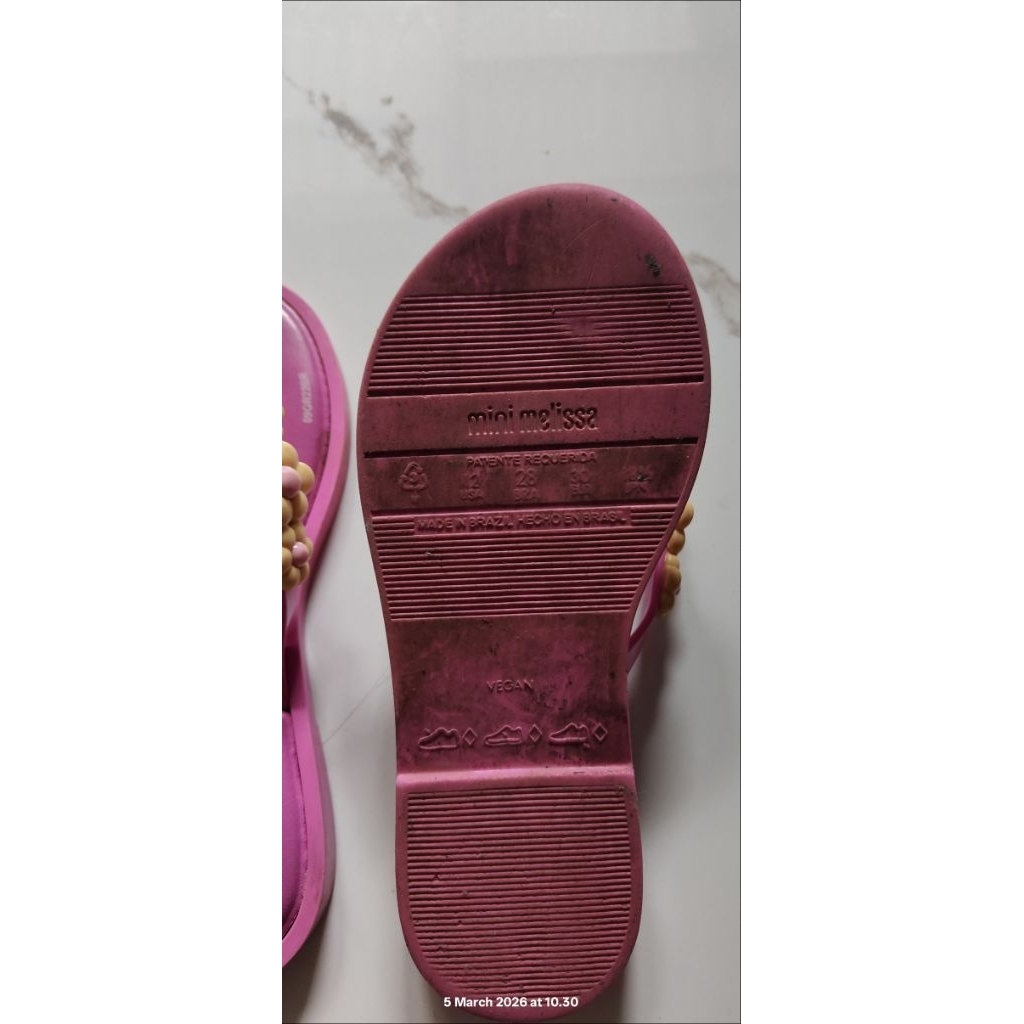 MINI MELISSA Melissa รองเท้าแตะมินิส้นแบน