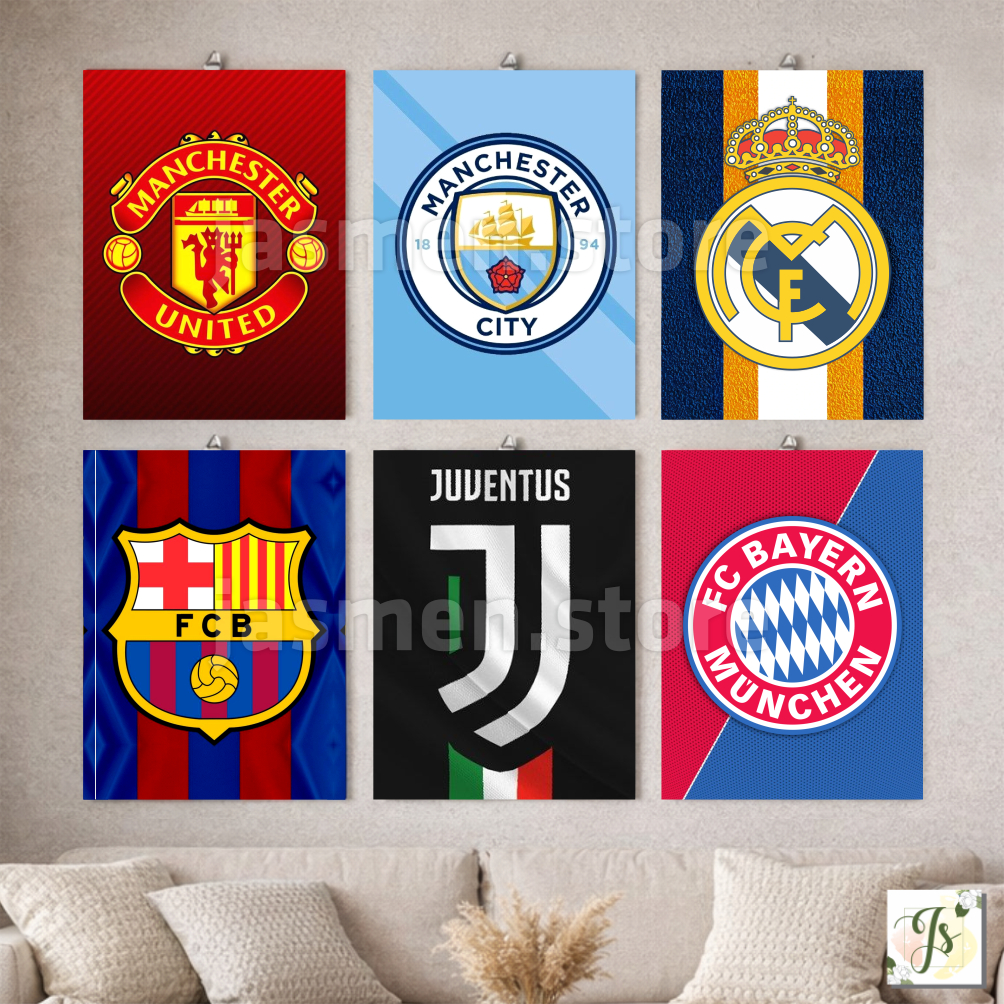 ตกแต่งผนัง Walldecor โลโก้ฟุตบอลยุโรป MDF 15x20cm