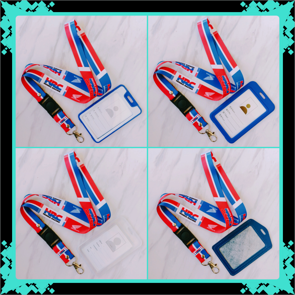 GANTUNGAN Honda Racing Corporate ID Card Lanyard & Frame, Holder, ID Card Holder