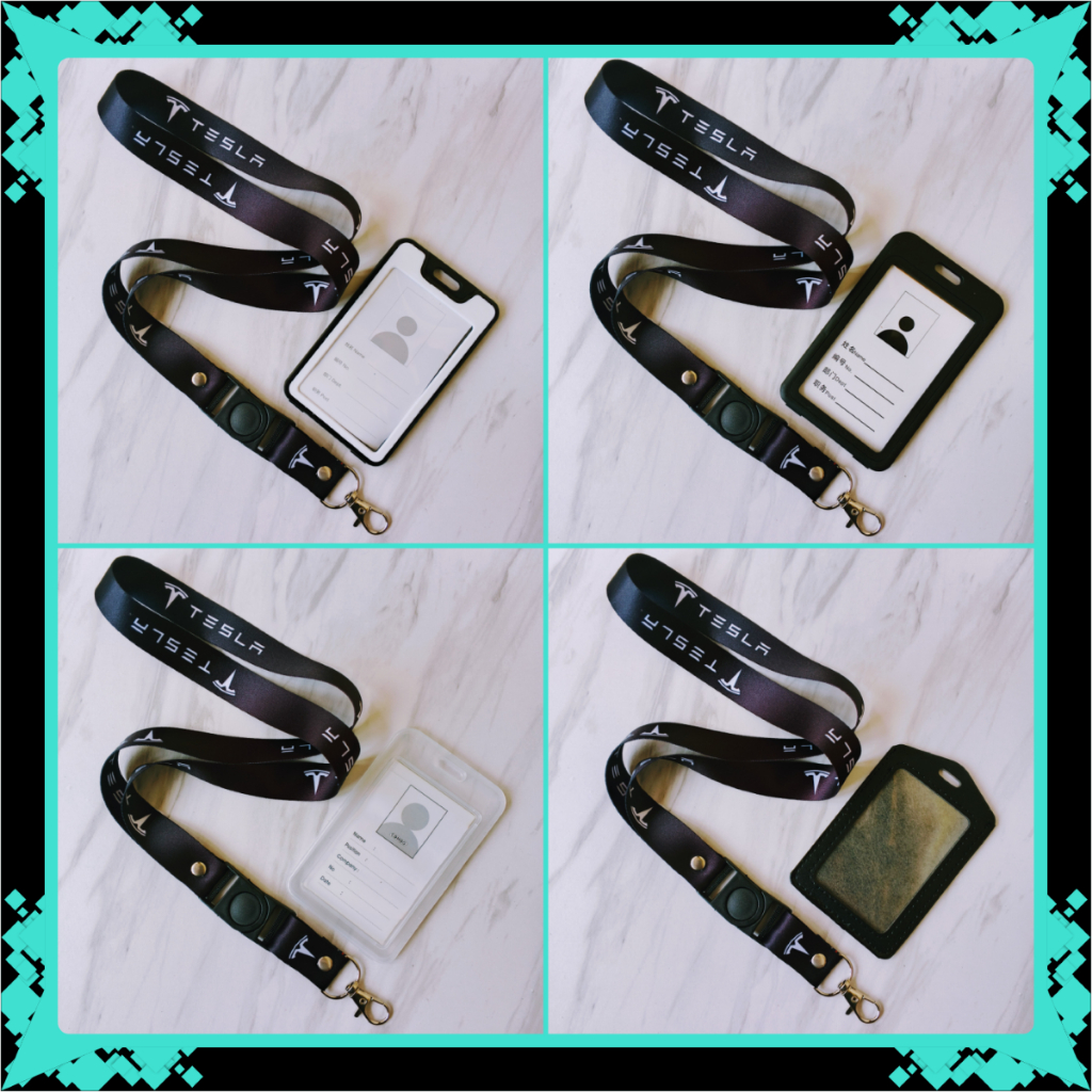 GANTUNGAN Tesla ID Card Lanyard & Frame, Holder, ID Card Holder