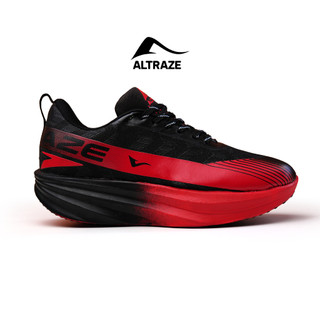 Altraze V-Raze Elite Hitam Merah - Sepatu Lari Pria Wanita Jogging Sneakers Kasual Olahraga Sporty