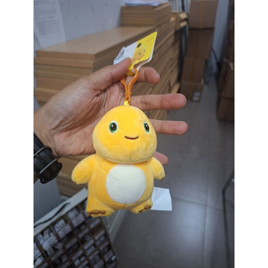 GANTUNGAN Miniso pink x nailong จี้ตุ๊กตามังกรเหลือง พวงกุญแจตุ๊กตา