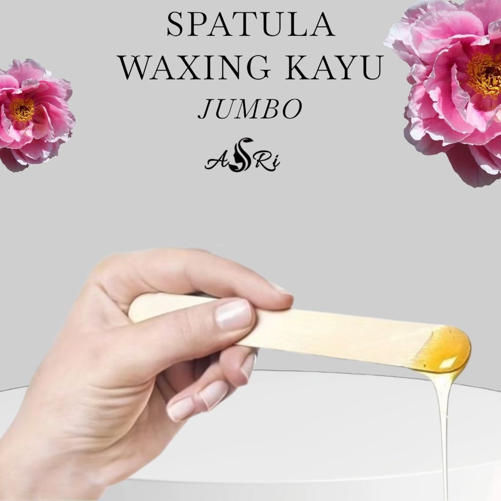 ขนาดใหญ่ JUMBO SIZE WOODEN WAXING SPATULA