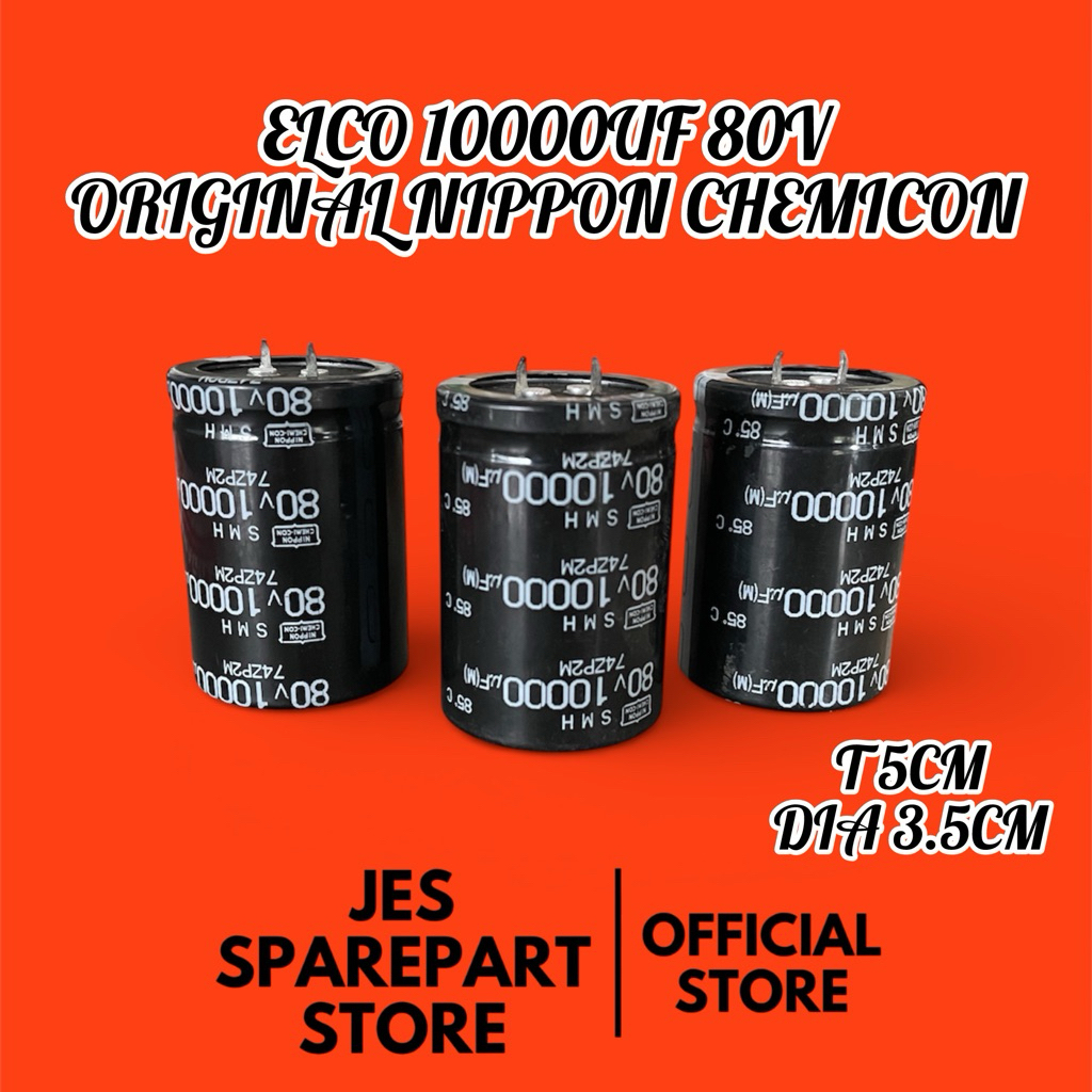 ELCO 10000UF 80V ORIGINAL NIPPON CHEMICCON