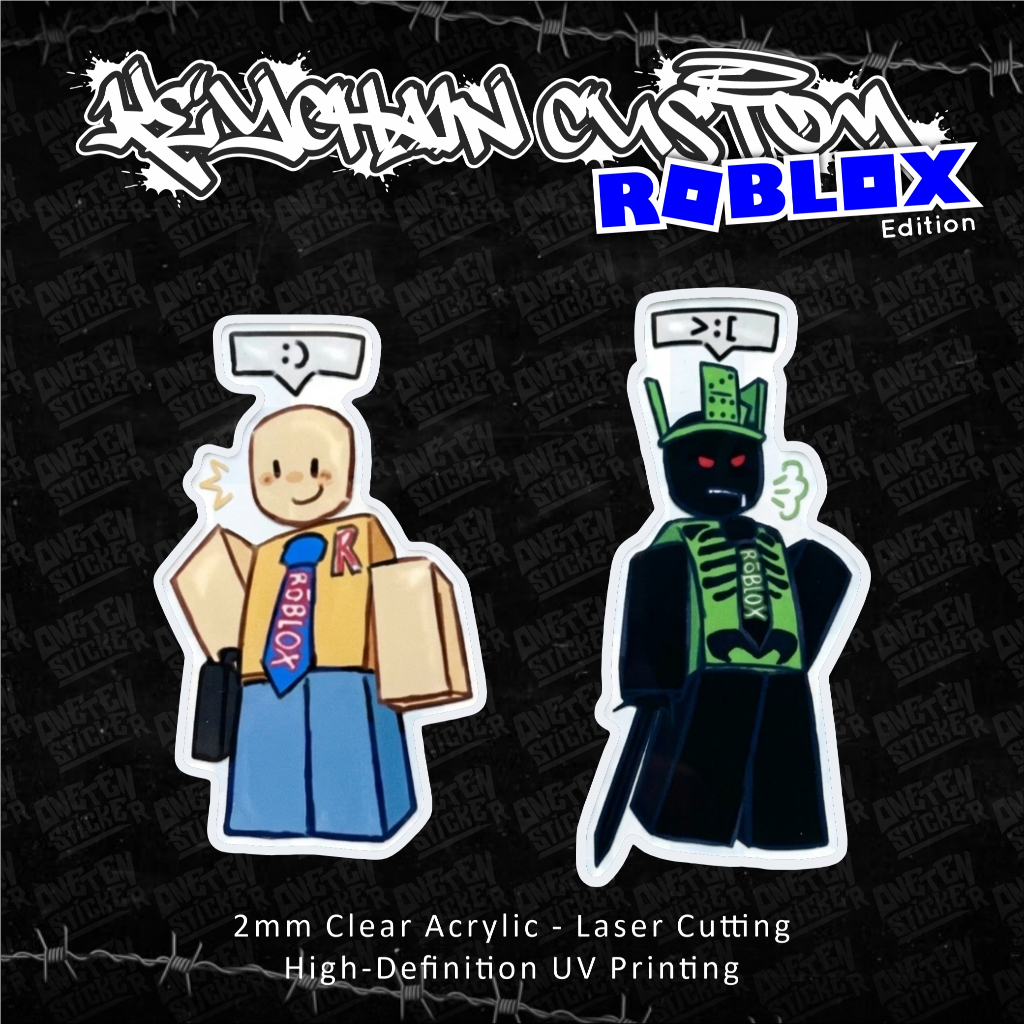 ROBLOX ACRYLIC KEYCHAIN FORSAKEN JOHN DOO & 1X1X1X1 | สติ๊กเกอร์หนึ่งสิบ