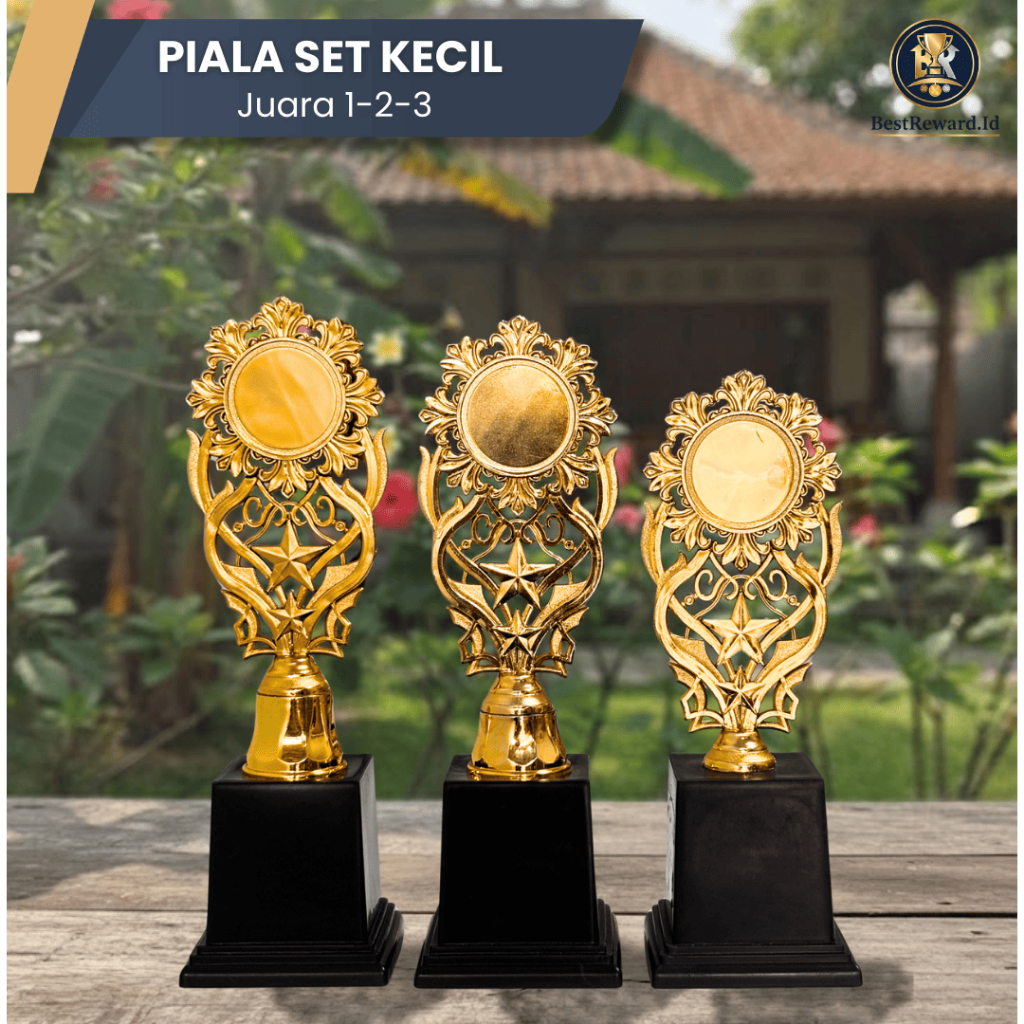ชุดถ้วยรางวัลเล็ก 1st 2nd 3rd Place - รุ่น S Mini | ของขวัญการแข่งขันการประชุมระดับอนุบาล ประถม กลาง