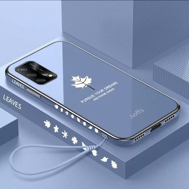 Maple Case Oppo A74 4G/A95 4G/F19/F19S/Softcase ซิลิโคนชุบไฟฟ้า Slim Armor Luxury ฟรีสายคล้อง