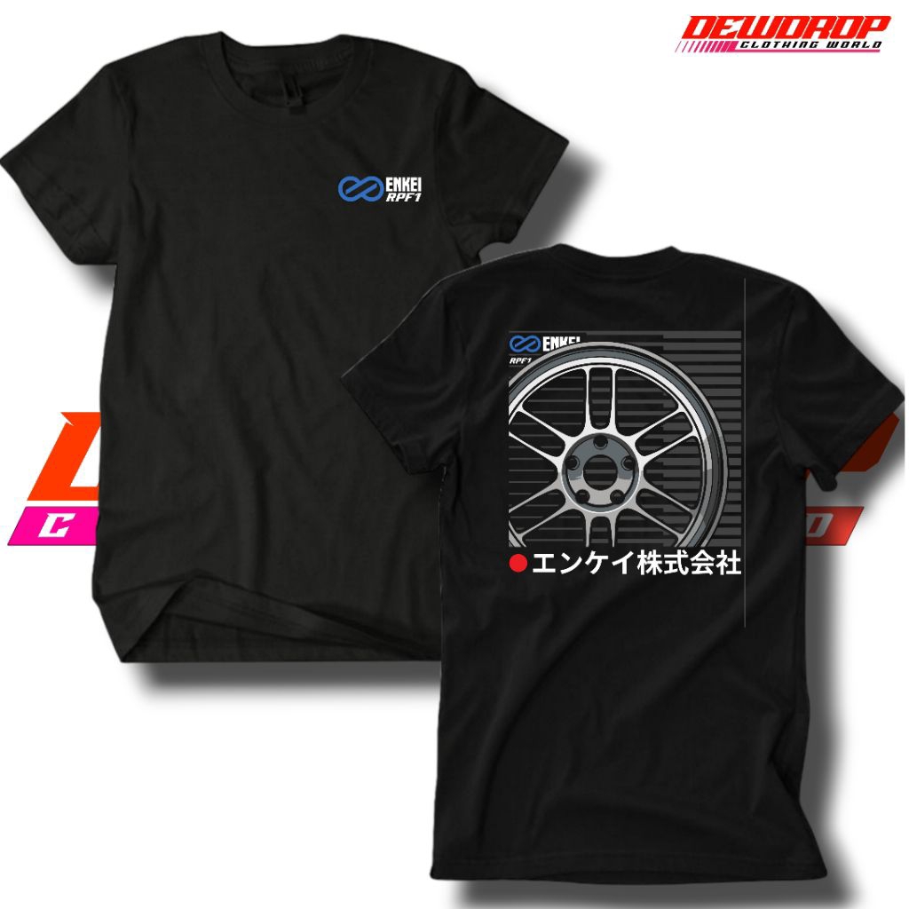 เสื้อยืด DEWDROP ENKEI RPF1 RIM | เสื้อยืด ENKEI CAR RIM | เสื้อยืด AUTOMOTIVE RACING DISTRO