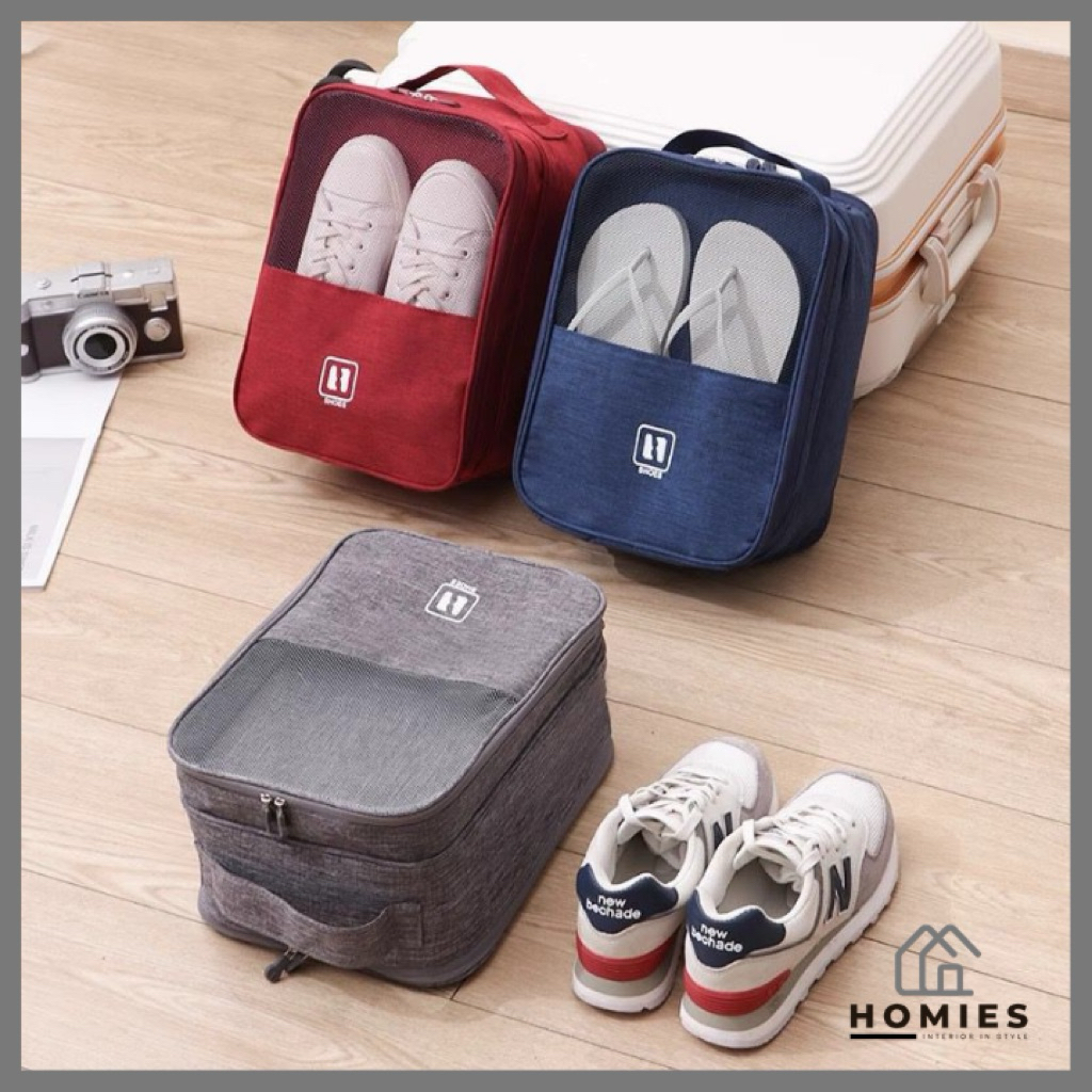 KOREAN TRAVEL SHOES BAG / MULTIFUNCTIONAL SHOE BAG / PORTABLE TRAVEL SHOE BAG / WATERPROOF AND PRACTICAL TRAVEL BAG