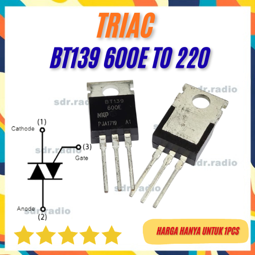 BT139 600V 12A TO-220 BT139-600 triac 12Ampere bt 139 600e ถึง 220