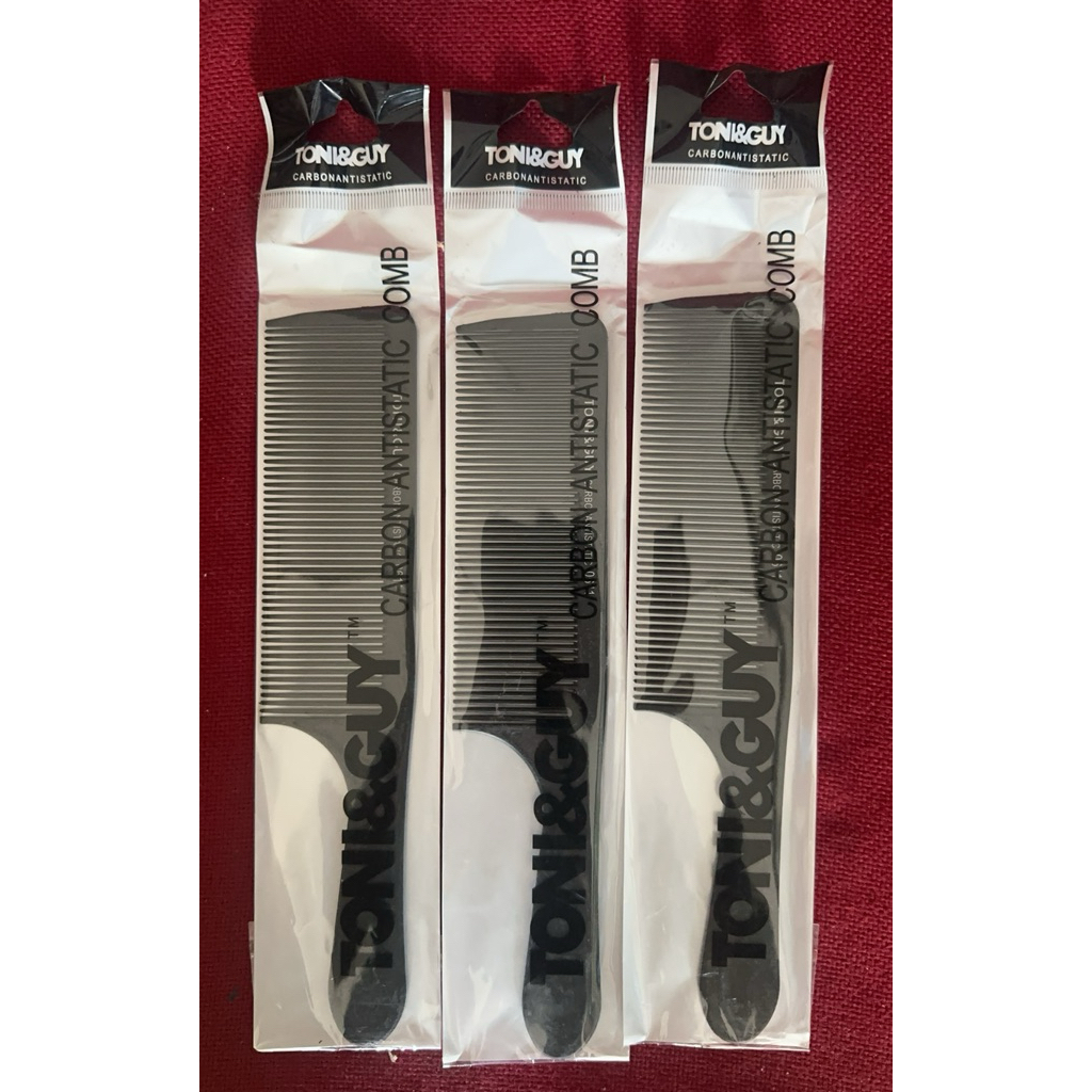 TONY&GUY คาร์บอน ANTIBACTERIAL BARBERSHOP COMB 0611