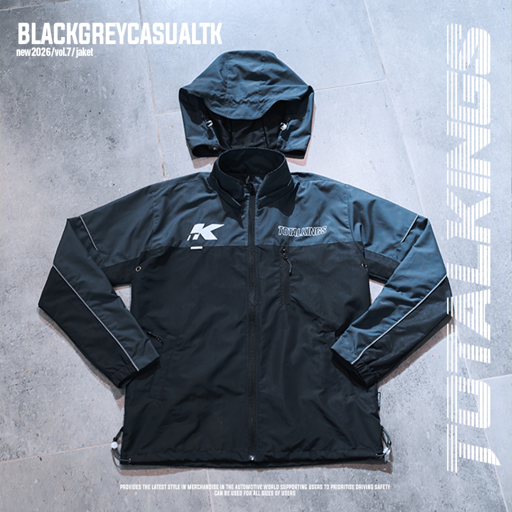 TOTAL KINGS JACKET VOL 7 GREY BLACK CASUAL REFLECTIVE EDITION 2K26