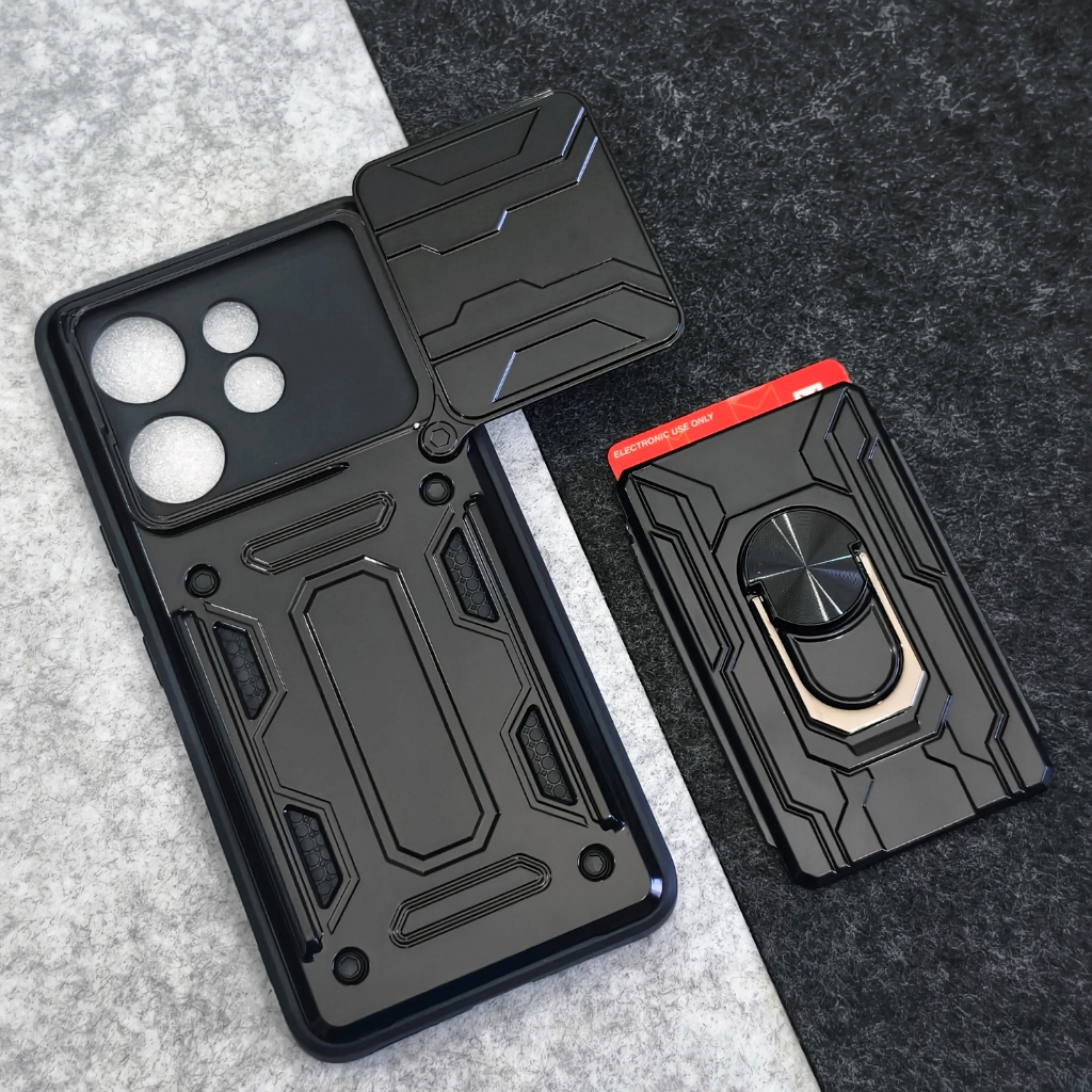 Tecno Spark 40 - CardX Flip Lens Card Ring Armor Case กันกระแทก