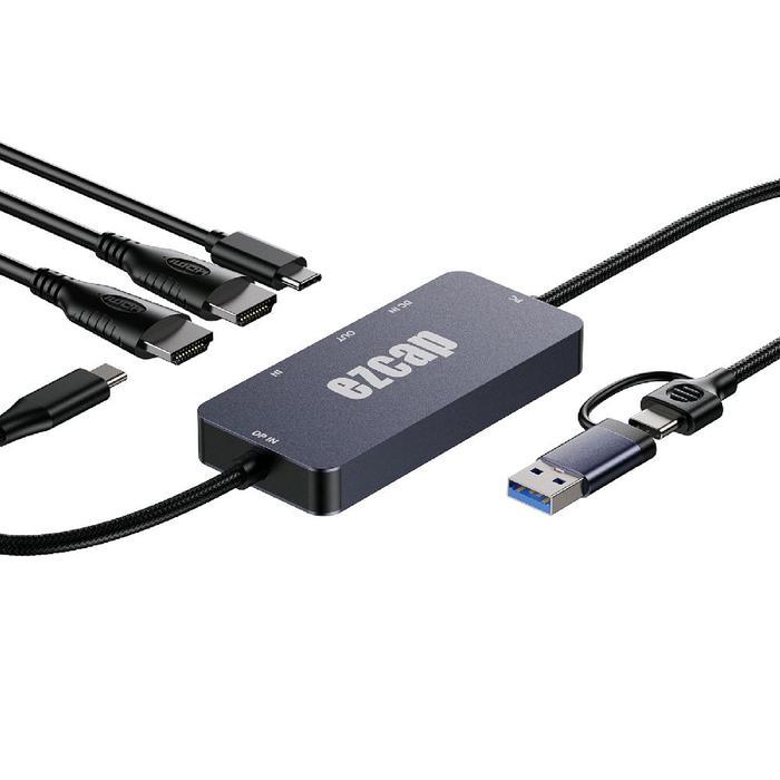 EZCAP 377 HDMI + USB TYPE C DP การ์ดจับภาพวิดีโอ Gamelink DP รองรับ 4K
