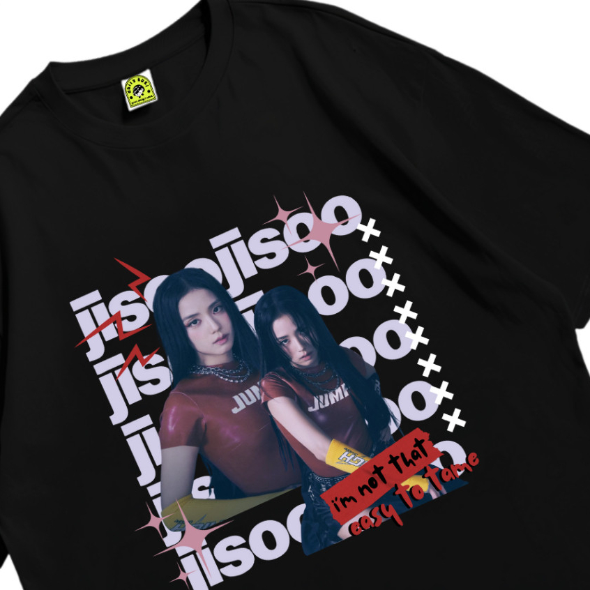 BLACKPINK JISOO Unofficial Merch / Cotton / เสื้อยืดแขนสั้น Fit to Regular