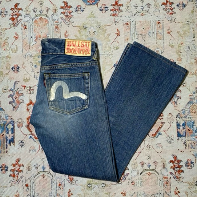 EVISU กางเกงยีนส์เอวิสุดอนน่านกนางนวล