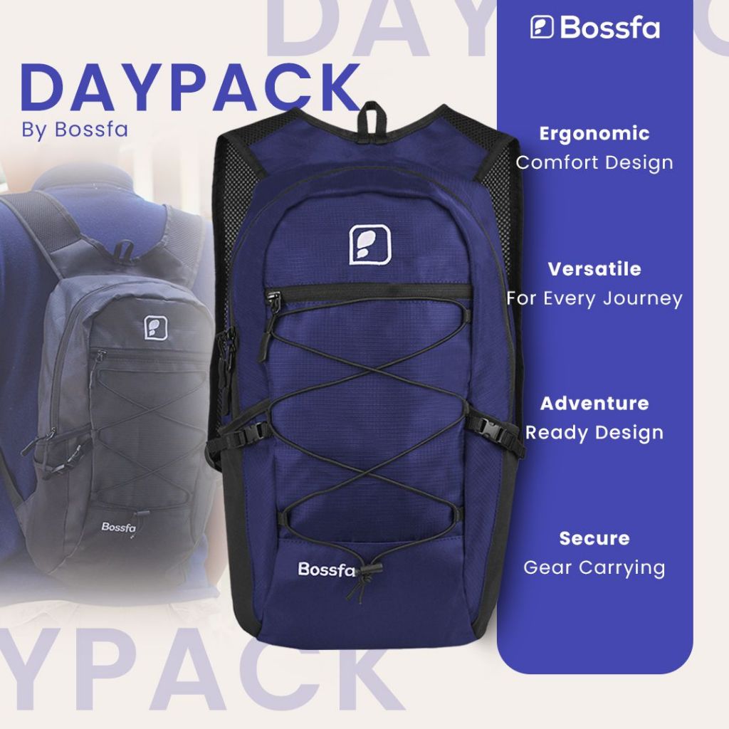 BOSSFA Official - Cartenz Daypack, กระเป๋าเป้ภูเขากลางแจ้ง, กระเป๋าเป้เดินทาง, กระเป๋า Daypack ล่าสุ