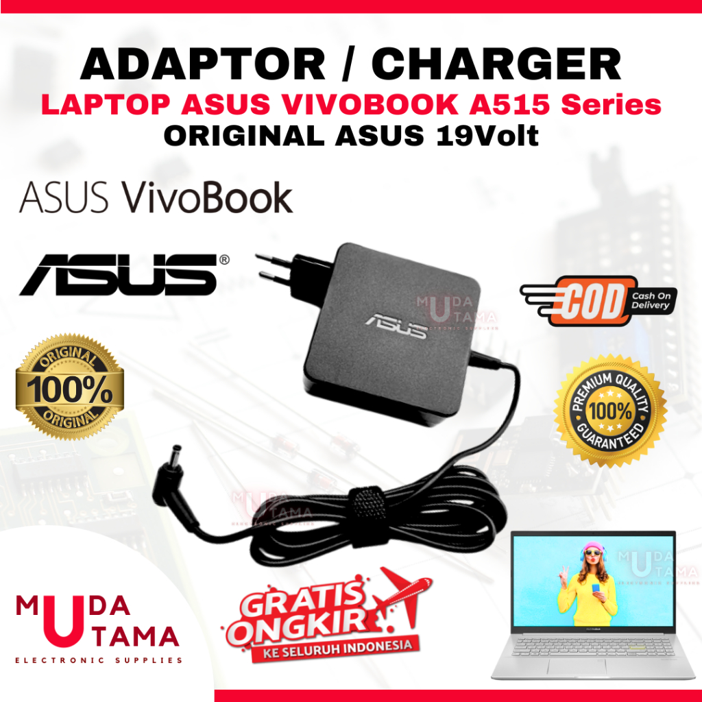 อะแดปเตอร์ชาร์จแล็ปท็อป ASUS Vivobook A515 Series - ASUS Vivobook A515 Series - ASUS A515 Series Lap