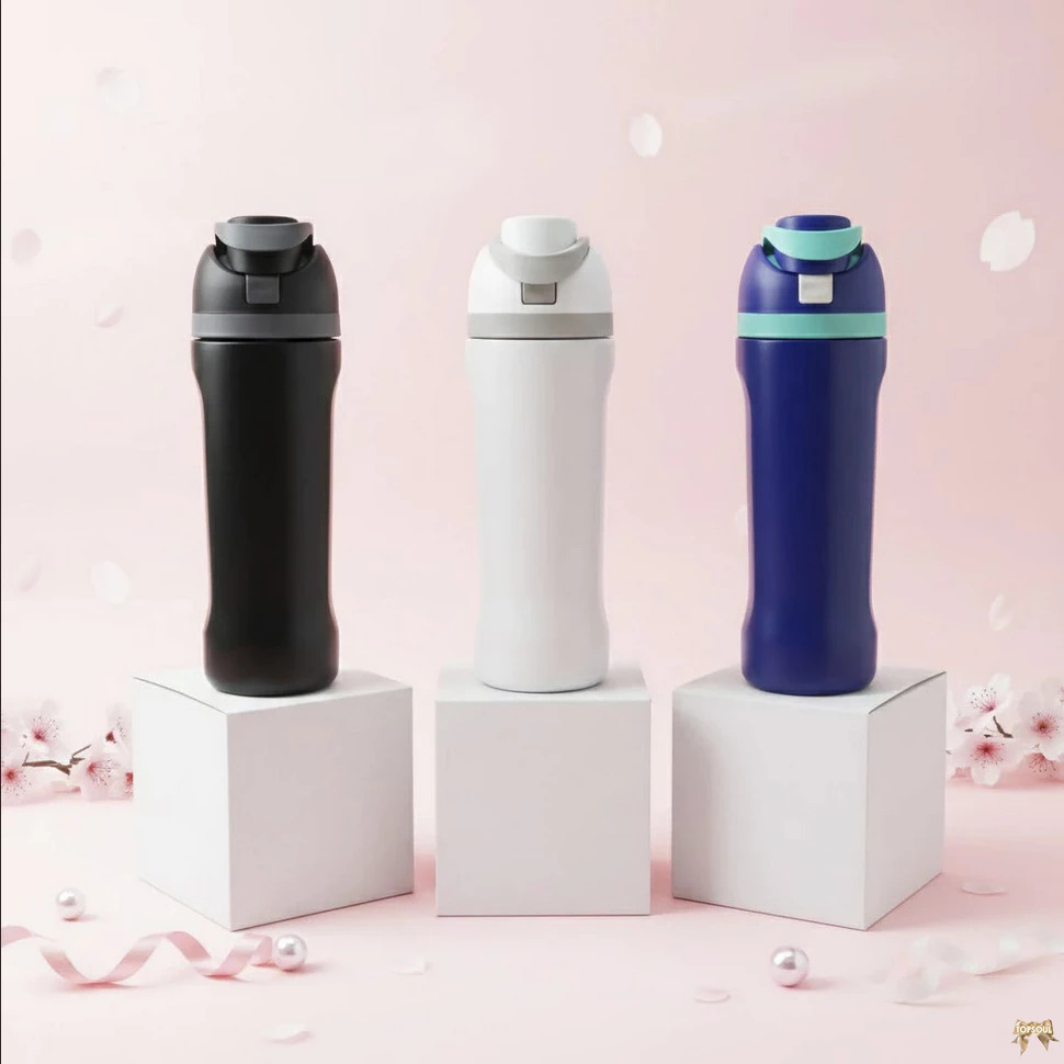 TERMOS Owalo 600ml Thermos / FreeSip Look Alike Vacuum Tumbler สแตนเลส 304 Viral ขวดดื่มทนความร้อนแล