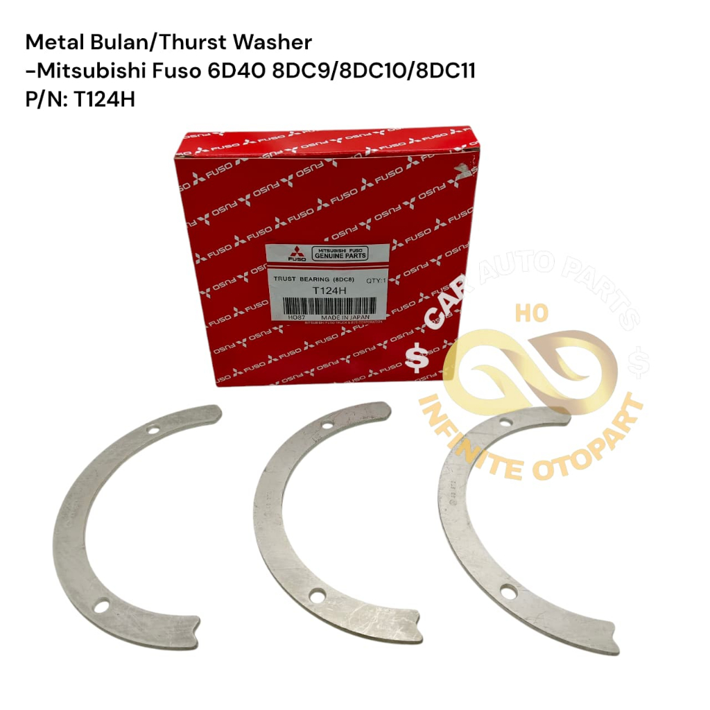 โลหะ MOON TRUST WASHER MITSUBISHI FUSO 6D40 8DC9 8DC10 8DC11 T124H ตรวจสอบคุณภาพ