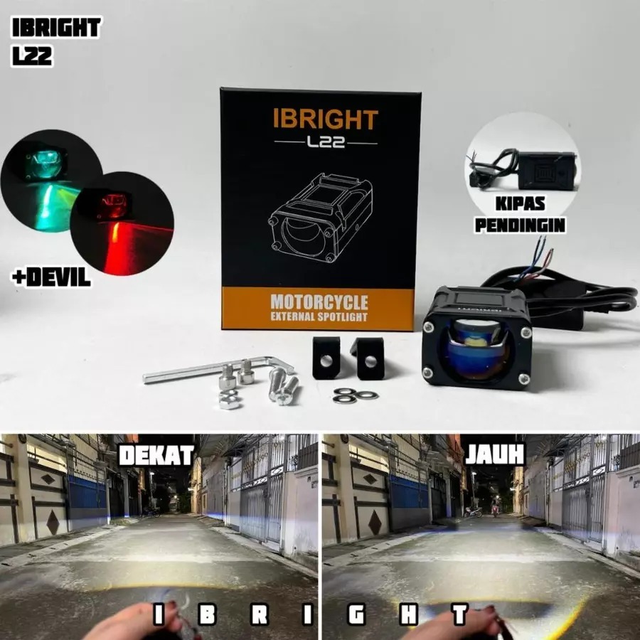 IBRIGHT L22 & L22 2M - สปอตไลเลนส์ Led สีฟ้าบิล