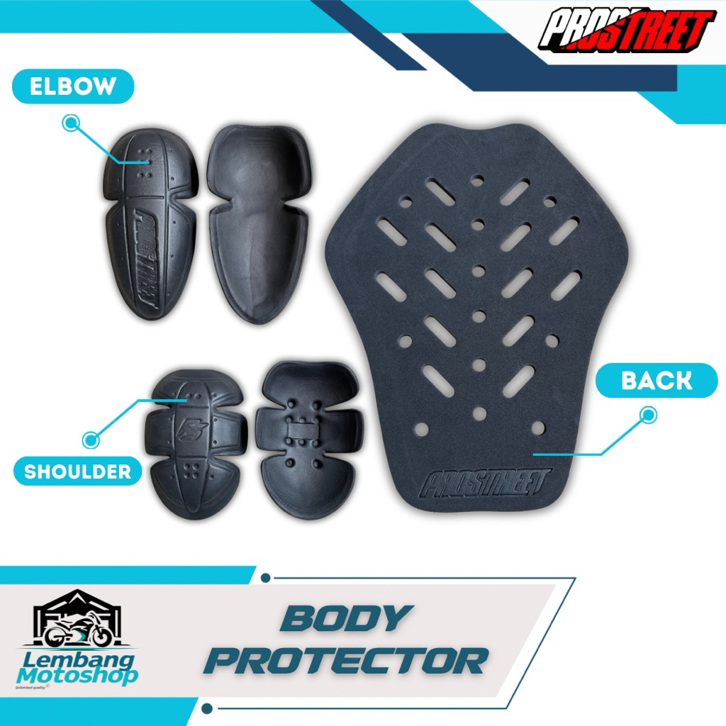 Prostreet เสื้อแจ็คเก็ตตาข่ายมอเตอร์ไซค์ Body Protector