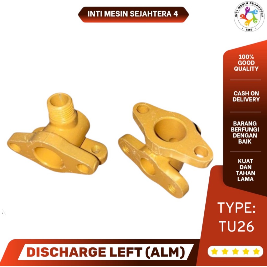 LCD ขวาอลูมิเนียม TU26 Discharge / โลหะซ้าย Discharge อะไหล่สําหรับ TU26 Pest Pump