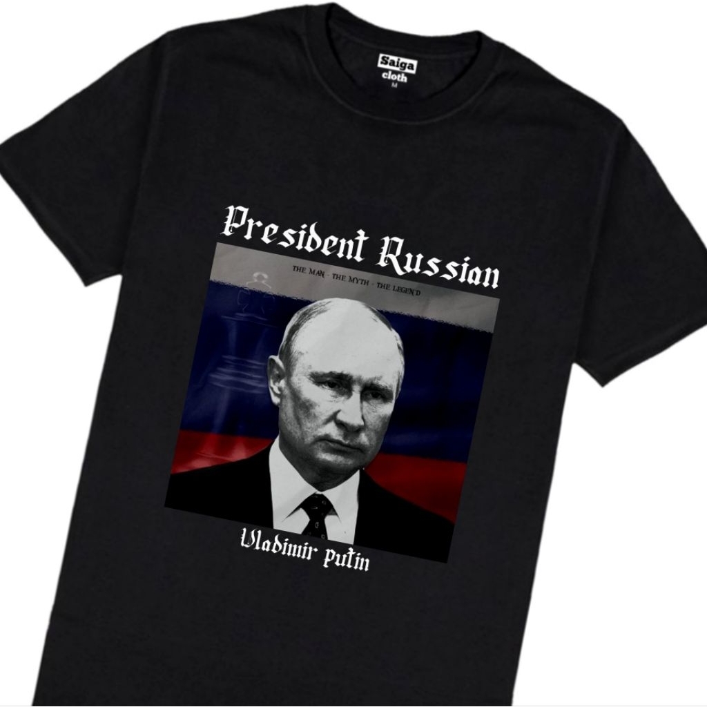 สกา|เสื้อยืดพรีเมี่ยม President รัสเซีย Vladmir Putin