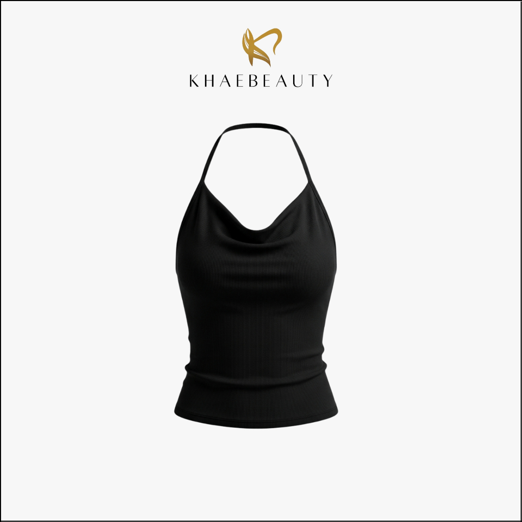 KHAEBEAUTY เสื้อกล้ามเปิดไหล่ผู้หญิง Slim Fit Sabrina สไตล์เกาหลี BR257