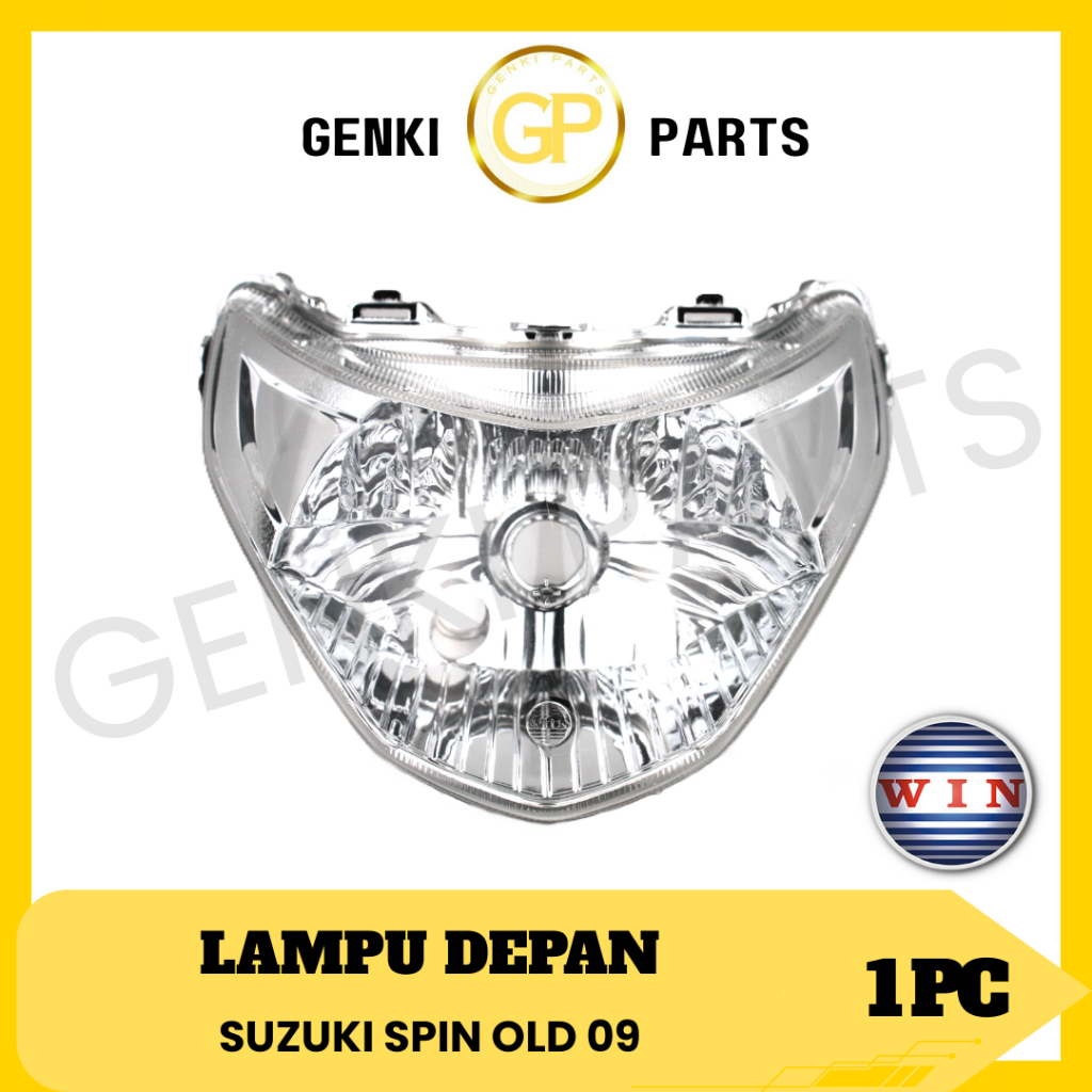 GENKI-PARTS/WIN-FRONT LAMP/REFLECTTOR/HEADLAMP/HEADLIGHT/MOTORCYCLE/SUZUKI/SPIN-09-OLD/OLD/2009-100/