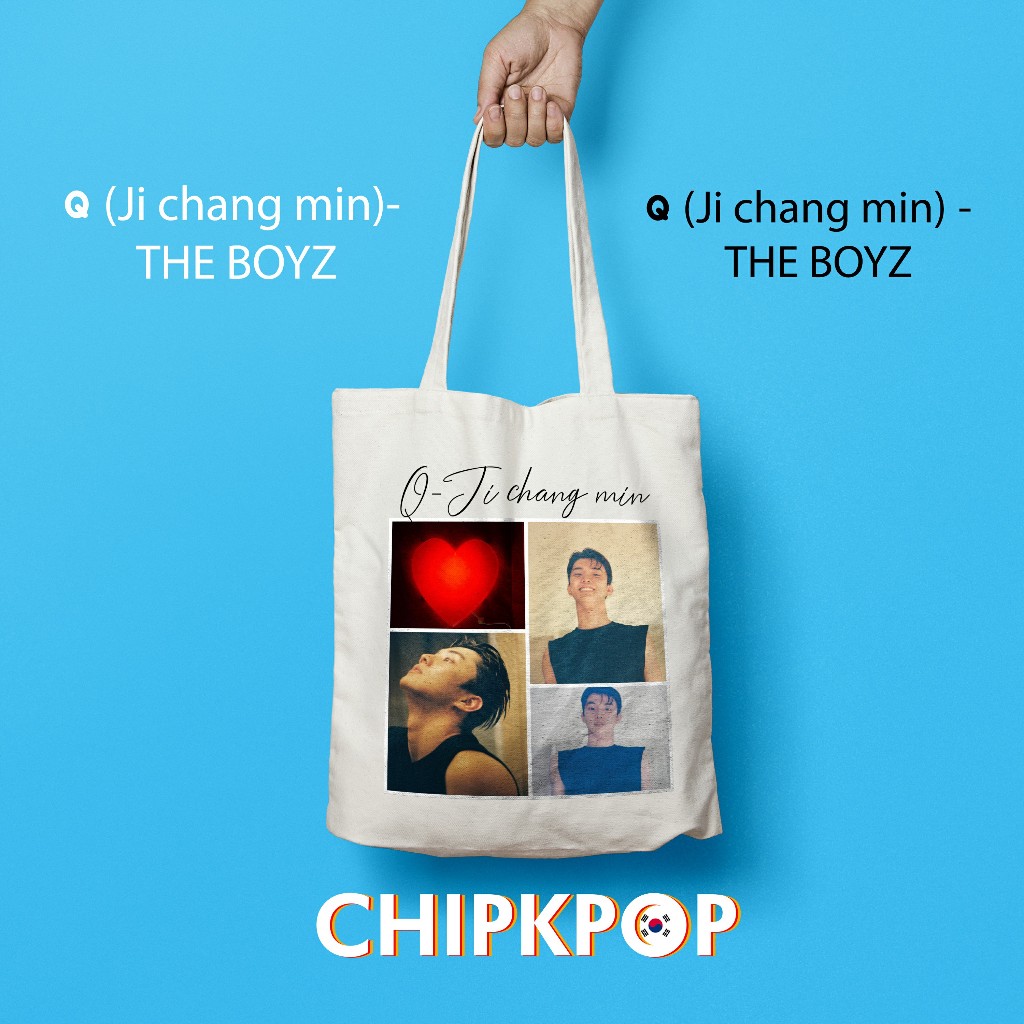 [ชุดแพ็ค] TOTEBAG Q JI CHANG MIN THE BOYZ I Q JI CHANG MIN THE BOYZ Q THE BOYZ TBZ KPOP I TOTEBAG KP