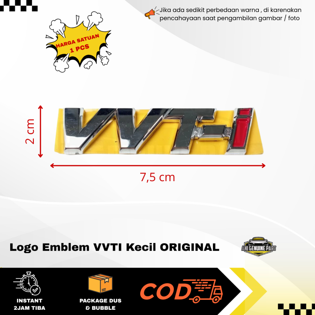 โลโก้สัญลักษณ์ VVT-i ขนาดเล็ก ORIGINAL