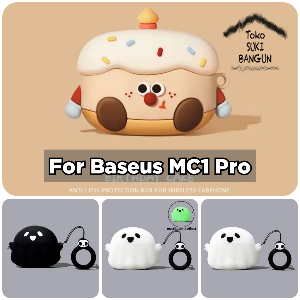 เคสสําหรับ Baseus MC1 PRO CUTE CARTOON ยาง Bowie ซิลิโคนปลอกกระเป๋า Protector