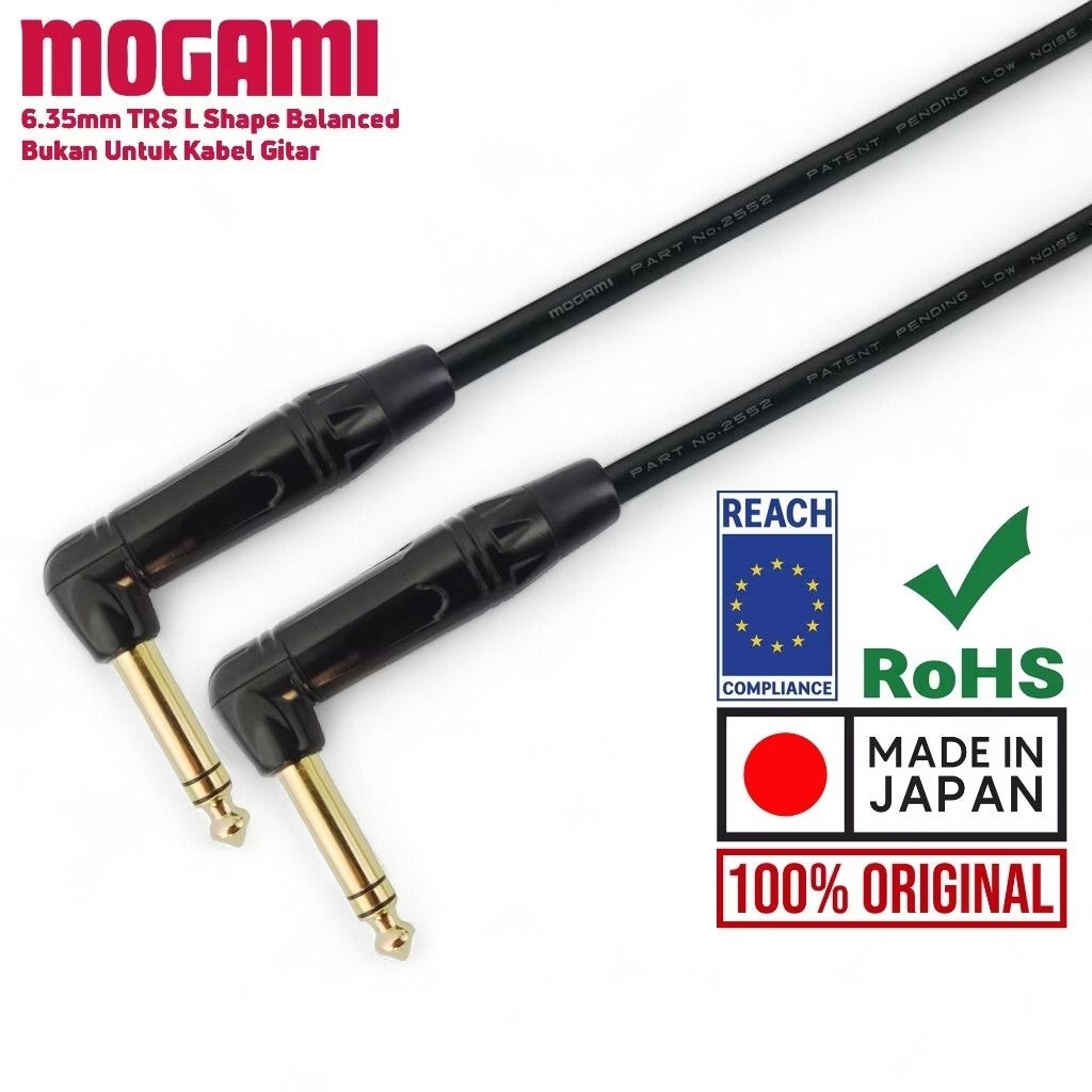 โมกามิ ออริจินัล | Mogami Cable Jack L 6.5mm Balanced - (MOGAMI, GP, AKAI TRS L - AKAI TRS L)