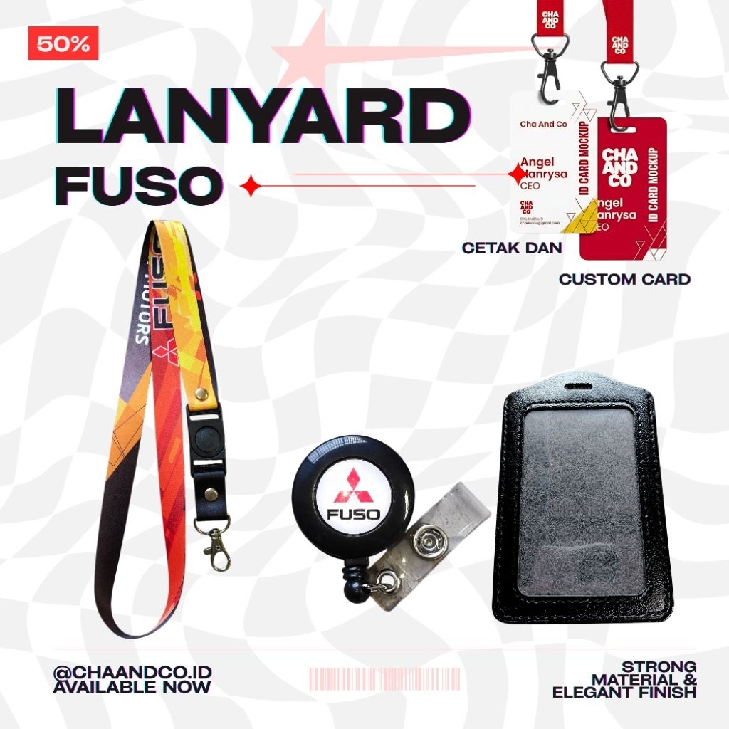MITSUBISHI FUSO LANYARD / FUSO PREMIUM LANYARD COMPLETE ส่งตรงวันนี้