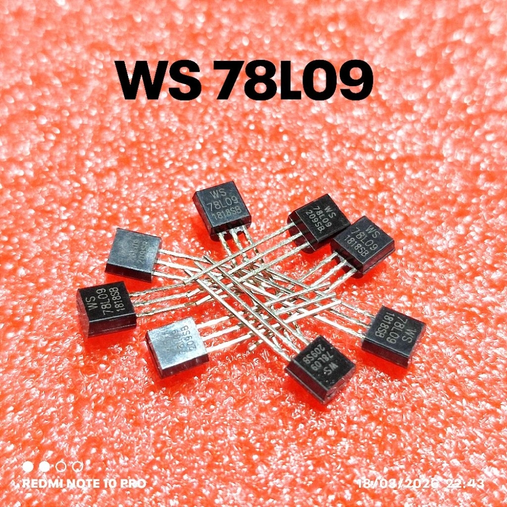 (PER 5 ชิ้น) ทรานซิสเตอร์ 78L09 POSITIVE VOLTAGE REGULATOR WS78L09 78L09 TO-90