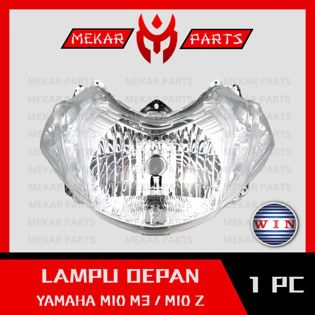 MEKAR-PARTS/WIN-FRONT LIGHTS/REFLECTTOR/HEADLAMP/HEADLIGHT/MOTORCYCLE/YAMAHA/MIO-M3/Z/2014-2022/2PH/