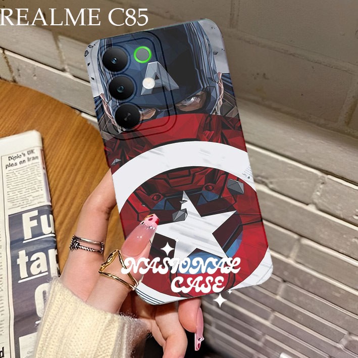 กันชนสําหรับRealme C85 4G/5G - 15X Softcase Procamera Silicon Cool Avengers Motifล่าสุด Cool Current