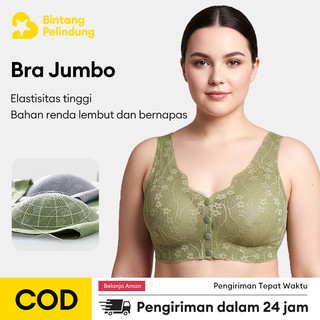 Bra Rompi Renda Ukuran Besar Push Up Jumbo Sport Tanpa Kawat BR01
