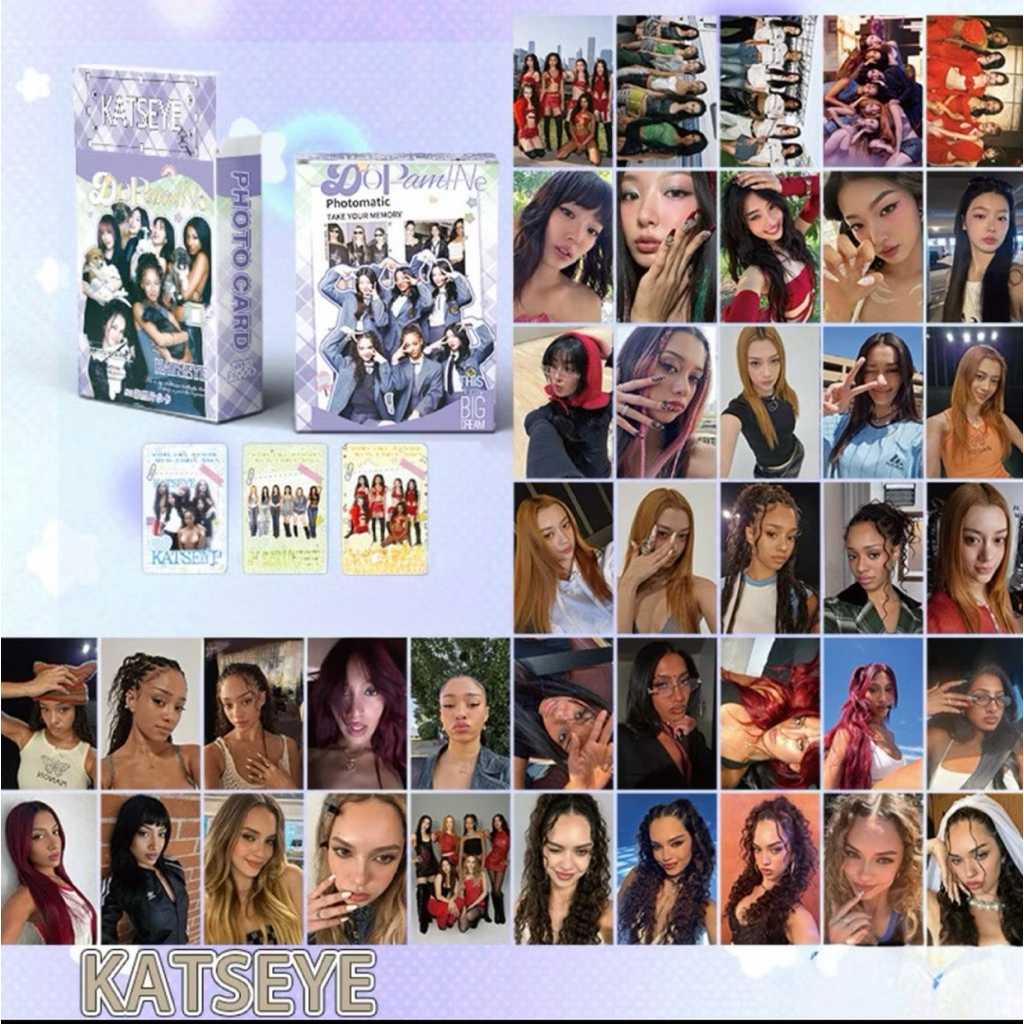 Photocard Katseye Girlband Kpop Lomocard 50 ชิ้น