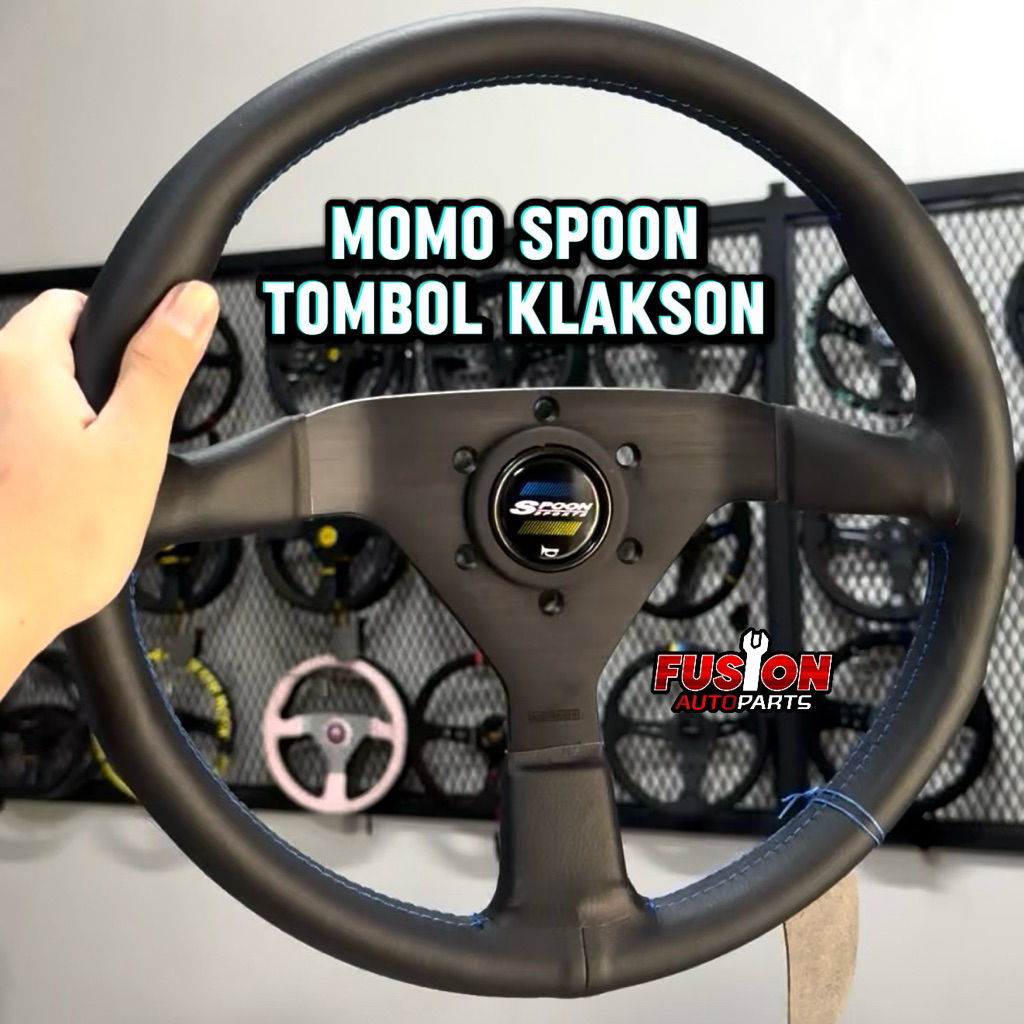 TOMBOL Racing Horn ปุ่มช้อนพวงมาลัยสําหรับหลังการขาย Momo Spoon พวงมาลัย