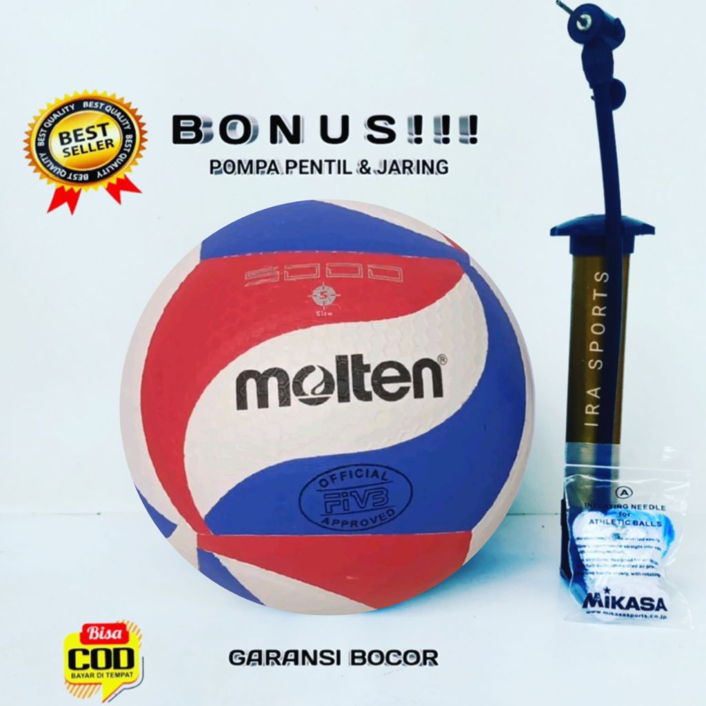 MOLTEN Molten 5000 ORIGINAL วอลเลย์บอล Molten ดั้งเดิม เบอร์ 5 พร้อมใช้งาน