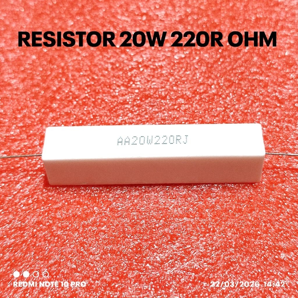 ต้นฉบับ 20W 20WATT 220R 220 OHM ROHS RESISTOR