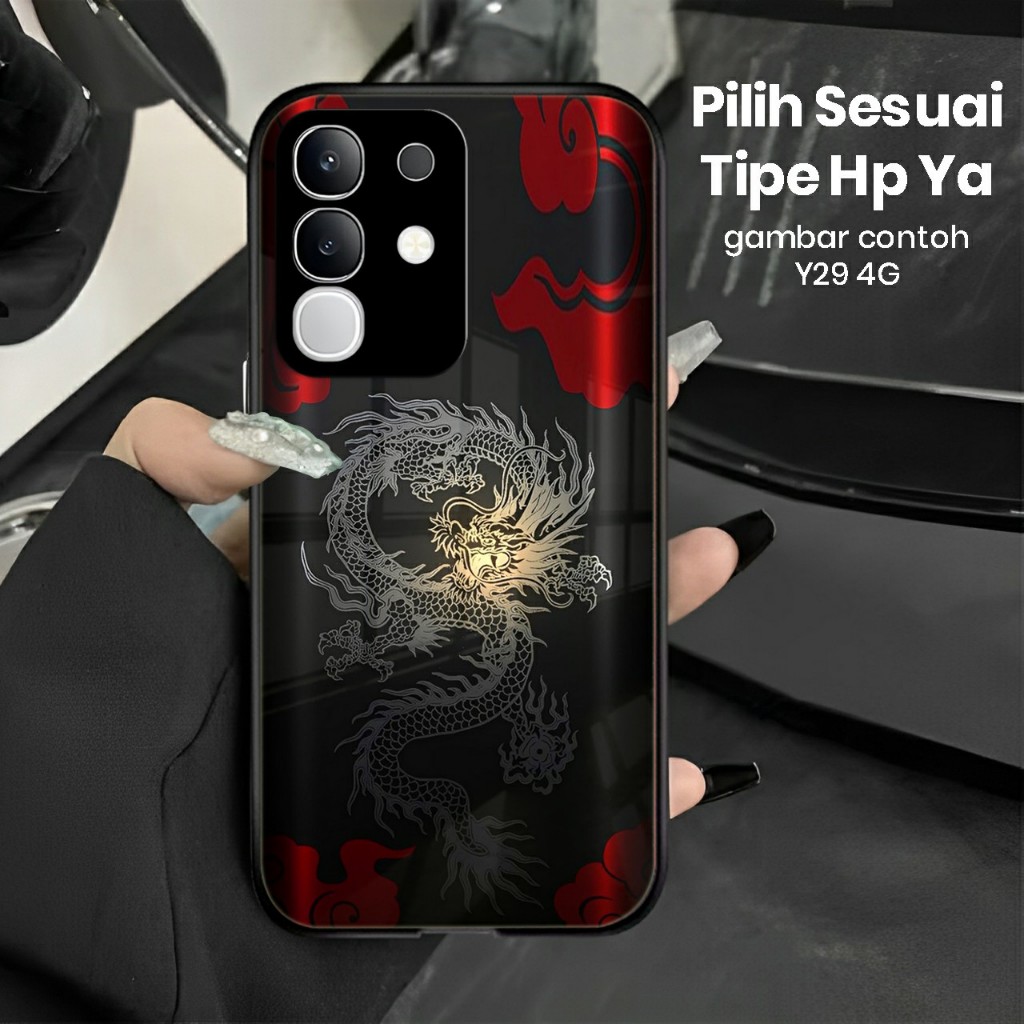 เคส VIVO Y29 4G - Softcase - เคสล่าสุด - เคส VIVO Y29 4G glass softcase (U 559)