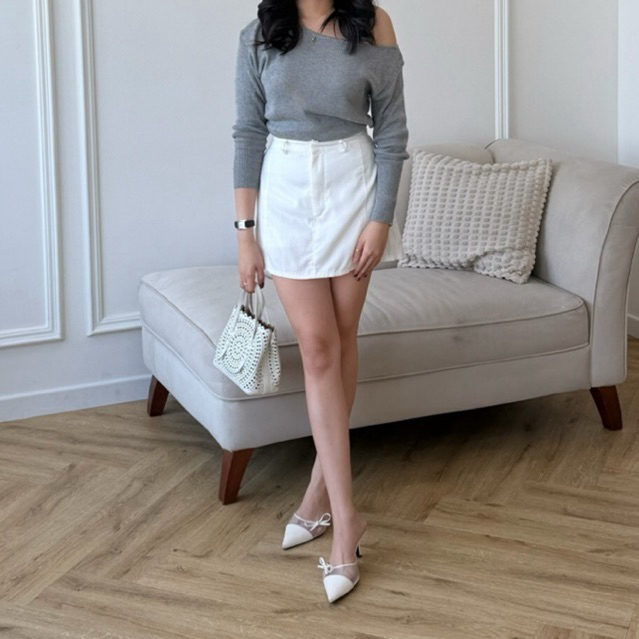 [Wear.klassy] Vivienne Skort / กางเกงกระโปรง / Skort ผู้หญิง / ผ้าฝ้ายพรีเมี่ยม / ท่อนล่างลําลองผู้ห